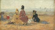 Eugene Boudin On the Beach oil painting artist